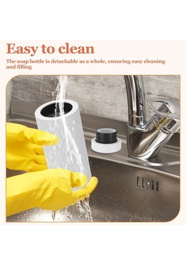 Dashanshop Cıvg Manuel Pompali Bulaşık Deterjan Dispanseri Beyaz 240ml Beyaz