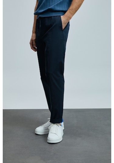 Lufian Glen Smart Erkek Chino Pantolon Slim Fit Lacivert Lacivert 111190336100200 Lacivert