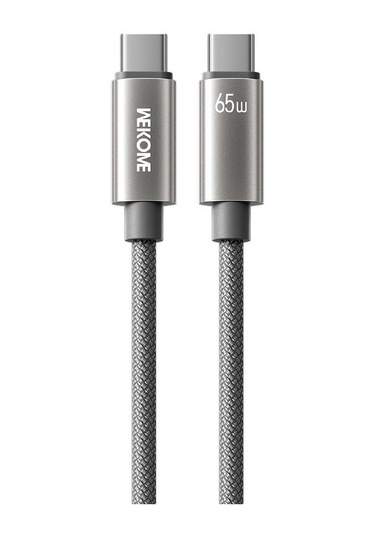 Wk Wdc-64 Pd65w Tip-c Tip-c Hızlı Şarj Veri Kablosu, Uzunluk: 1.2m Gri