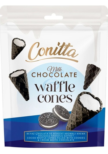 Conitta Beyaz Çikolata Ve Kakaolu Gofret 80 Gr. 1 Paket