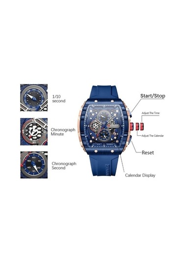 Curren 8442 Kırmızı Erkek Kol Saati Turuncu