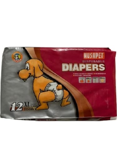 Diapers Köpek Kilodu XL Boy 12'li