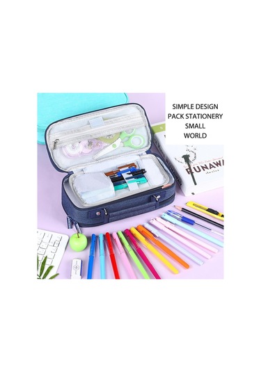 3 Katlı Büyük Kapasiteli Kumaş Kalemlik Genç/yetişkin Kaiyi