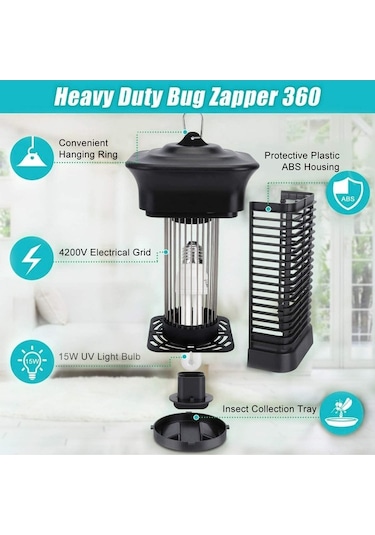 Besthome1 Elektrikli Sinek Lamba - 50-100 M² Uv Işıkla Böcek Kontrolü