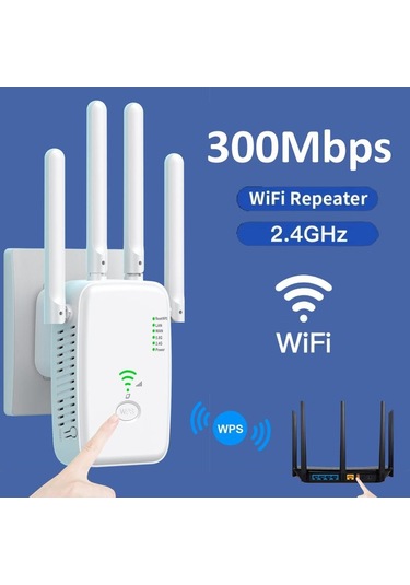 Sones Urant U11 300mbps 2.4g Kablosuz Tekrarlayıcı Wifi Sinyal Amplifikatörü Wps Hızlı Ayar Desteği Ab Fişi Beyaz