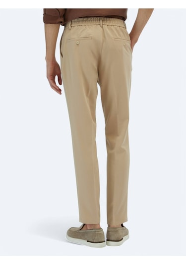 Bej Dokuma Jogging Fit Casual Pantolon Bej