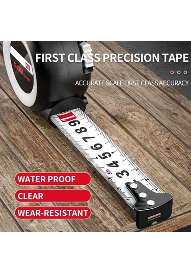 Mezura Damla Dayanıklı Aşınmaya Dayanıklı Kalınlaşmış Taşınabilir Mezura 3 5m 3m Diğer