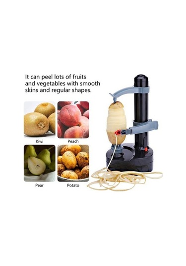 Novahub Elastik Kalınlık Ayarlı Beyaz Elektrikli Soyucu, Otomatik Meyve-sebze Soyucu, Mutfak Aracı, Kullanıcı Dostu Tasarım Beyaz