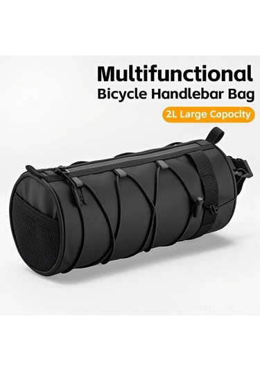 Padalink Bisiklet Gidon Çantası - Büyük Kapasiteli, Dayanıklı Ve Pratik Bisiklet Aksesuarı 2l Haki