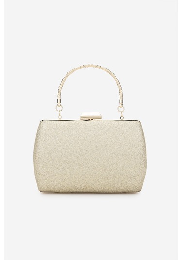 Valmenti Kadın Vegan Sarı Abiye Çanta 1083 0016 Bn Cnt Y25 Altın Sımlı Sarı