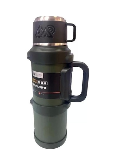 Cooker YK1421 Bardaklı Çelik Termos 2.5 L