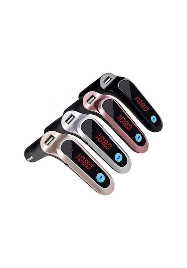 S7 Akıllı Dijital Ekran Müzik Çalar Arama Araç Şarj Cihazı, Renk: Altın