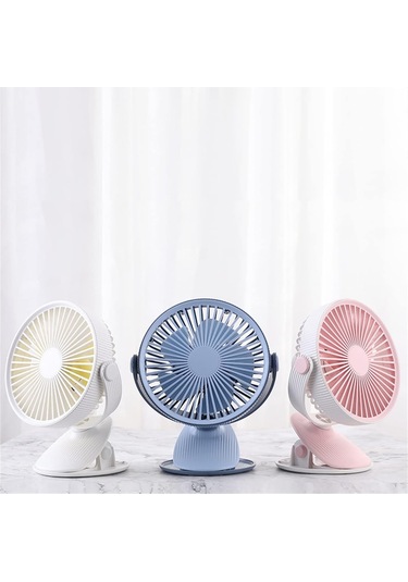 Usb Klip Fan F15 Yedi İnç Küçük Fan Öğrenci Yurt Elektrik Fan Renk: Pembe, Boyut: 200x133x170mm