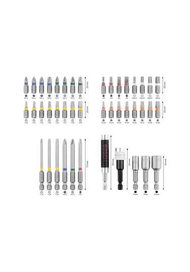 Bosch Professional 43 Parça Vidalama Ucu Seti -2607017164