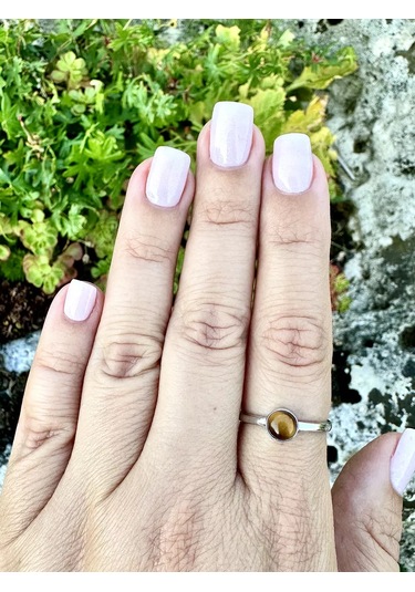 Elana Doğal Kaplan Gözü Yüzüğü 218925039 Gri