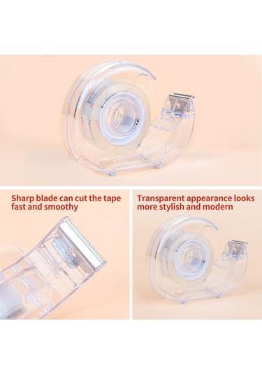Jeemson 18mm X 20y Transparan Bopp Reçine Bandı 5 Adet + 1 Adet Kesici, Okul Ve Ofis Stokesi, Plastik Malzeme 5