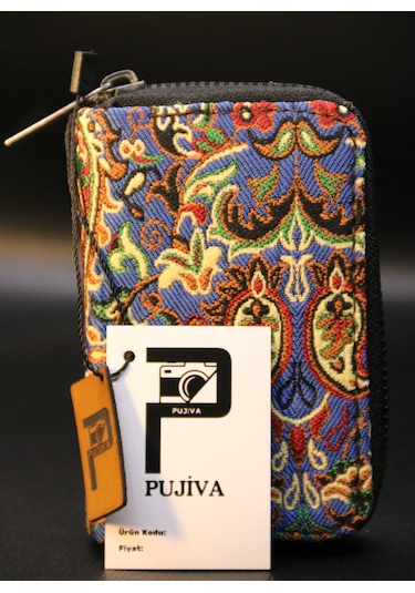 Pujiva Etnik Desen Akardion Terme Premium Kartlık Lacivert Lacivert