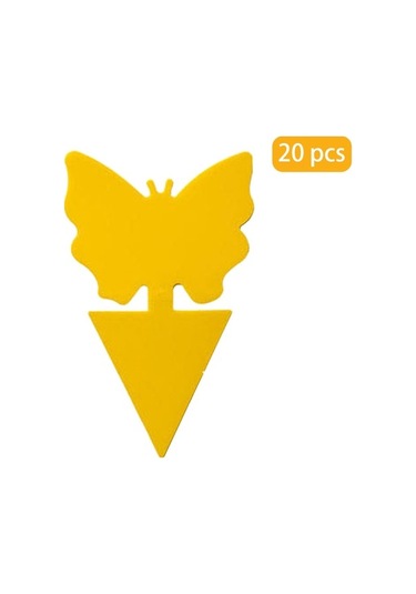 Meyve Sineği & Mantar Sivrisineği Tuzağı - 20 Adet Güçlü Yapışkan Pedler İle İç/dış Mekan Bitki Koruma Mutfak-