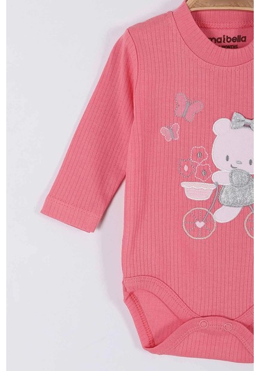 Tavşan Desenli Müslin Kız Bebek Hastane Çıkışı Bebek Kıyafetleri Yenidoğan Hastane Çıkış Seti 5 Li Pudra