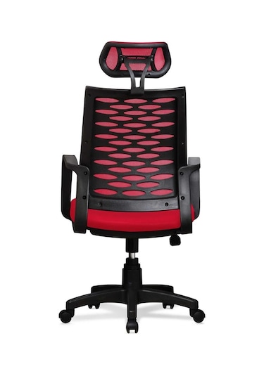 Ev Ve Ofis Çalışma Sandalyesi Bilgisayar Ve Yönetici Koltuğu Atlas Model Kırmızı