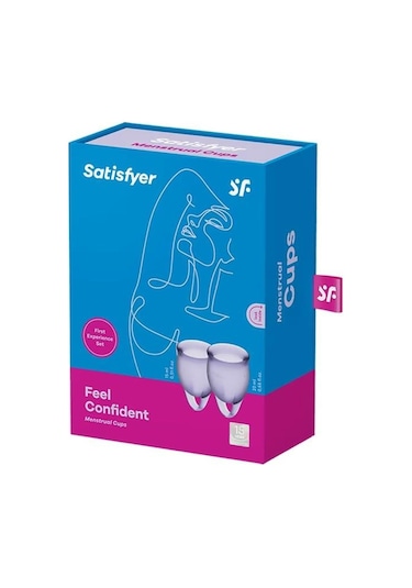 Satisfyer Feel Confident Menstrual Cup Lila