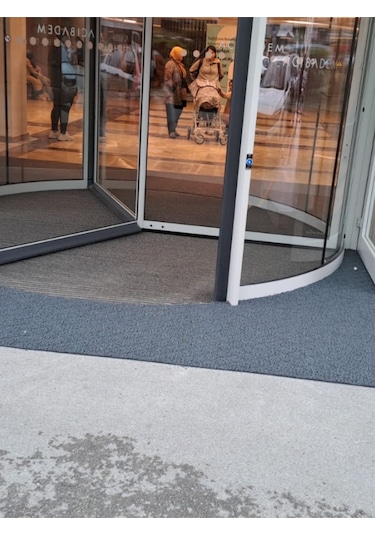 Kırmızı Kıvırcık Plastik Paspas, Dış Mekan İçin Paspas, 1x7