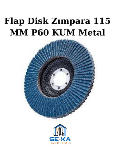 Flap Disk Zımpara 115 Mm P60 Kum Metal - Ahşap Taşlama Diski 10 Adet