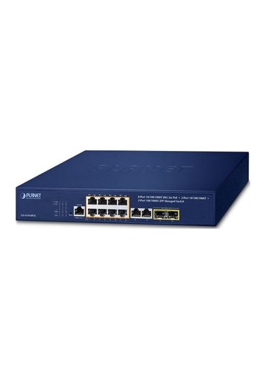 Planet PL-GS-4210-8P2C 8 Port Gigabit 2 Port SFP 120 W Yönetilebilir PoE Switch
