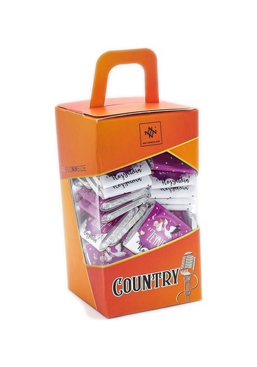 Nin Kız Bebek Dökme Bebek Çikolatası Mor Kurdela 80 Adet Napoliten Çikolata