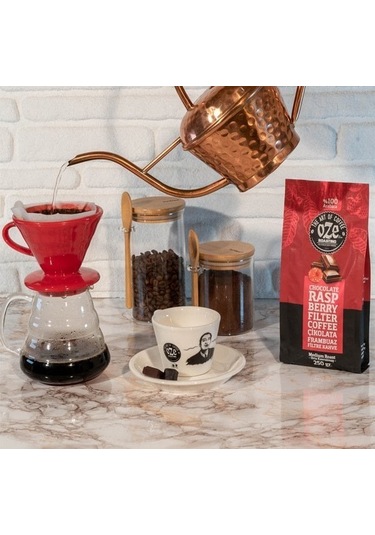 Oze Çikolata Frambuaz Aromalı Filtre Kahve 2'li 250G French Press