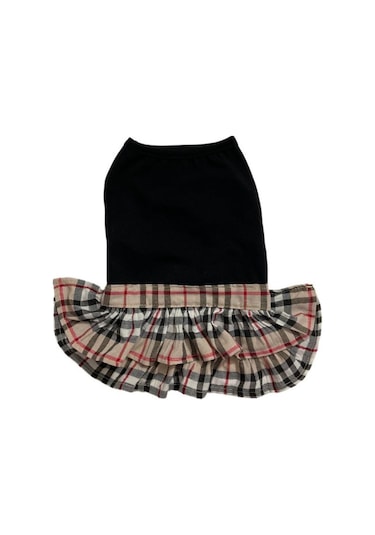 Gedyco Burberry Küçük Irk Köpek Elbisesi