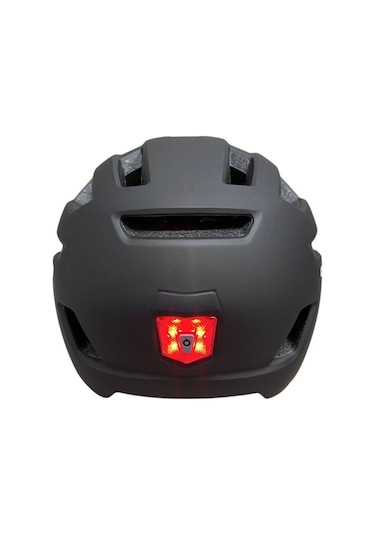 Asistan Ks-28 Vizörlü Mat Gri M 55-58cm Bisiklet Kaskı