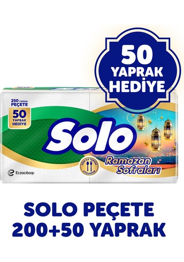 Solo Süper Peçete 250 Li X 2 Paket