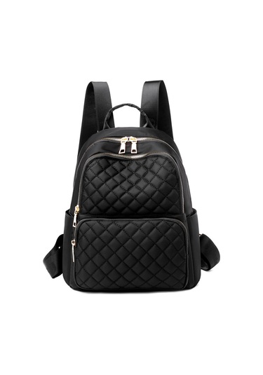 Nakış İpliği Eşkenar Dörtgen Tüm Maç Sırt Çantası Okul Gezisi Siyah