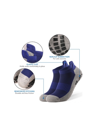 Jeehugo Kısa Paça Silika Grıp Futbol Çorabı - Siyah Tek Çift, Nem Emici, Kaymaz Önleyici, Nylon-pamuk Karışımı Siyah