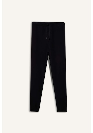 Defacto - Regular Fit Beli Bağcılı Paçası Lastikli Cepli Basic Düz Jogger Eşofman Altı E9427AX25AU Siyah Defacto - Regular Fit Beli Bağcılı Paçası Lastikli Cepli Basic Düz Jogger Eşofman Altı E9427AX25AU Siyah