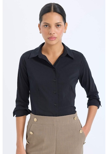 DeFacto Regular Fit Bengalin Uzun Kollu Gömlek I5278AZ25SPBK81 DeFacto Regular Fit Bengalin Uzun Kollu Gömlek I5278AZ25SPBK81