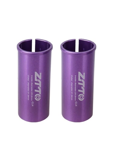 Sones 28,6-31,8 Mm 014 2 Adet Ztto Bisiklet Sele Borusu Dönüşüm Manşonu Redüktör Kapağı Mor