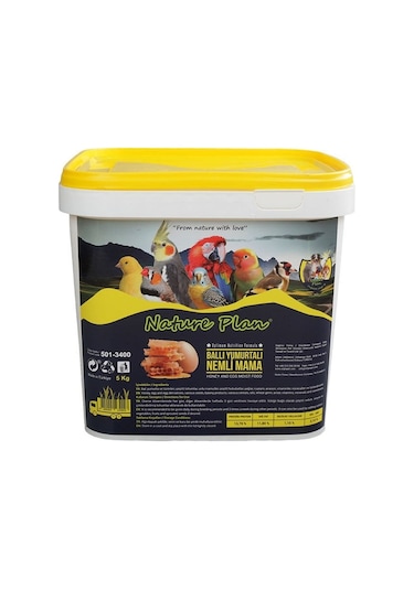 Nature Plan Ballı Yumurtalı Nemli Kuş Maması 5 Kg