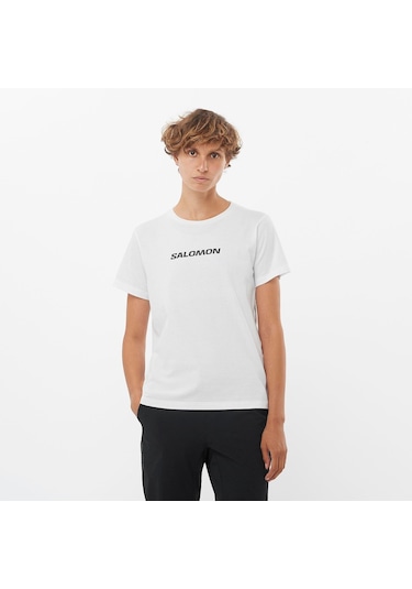 Salomon Logo Ss Tee W Whıte// T-shırt Lc2217600 001