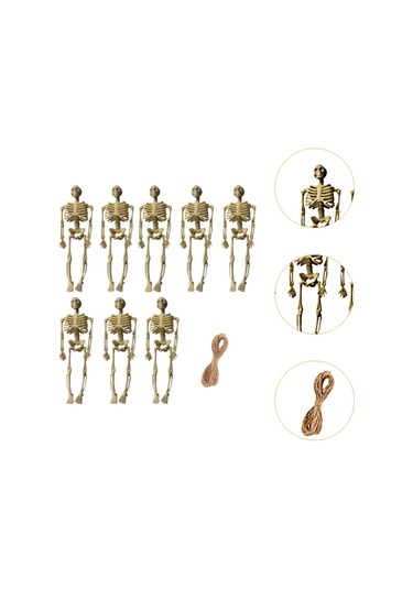 Homyl Cadılar Bayramı İskelet Figürleri Kafatası Heykelleri 14cm