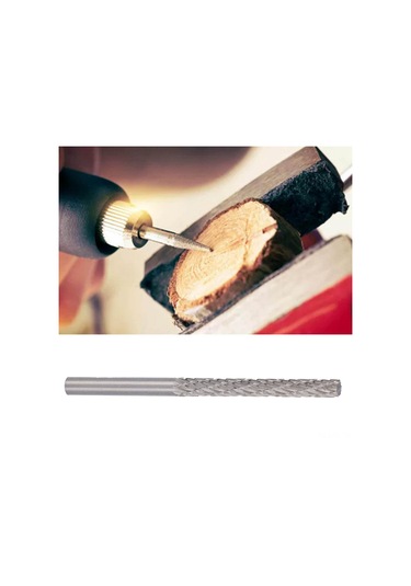 Lemestar Alloy Çelik Çift Desenli Freze Ucu, Metal Ve Ahşap Taşlama İçin, Hassas Kesim, 4x4x35x60mm