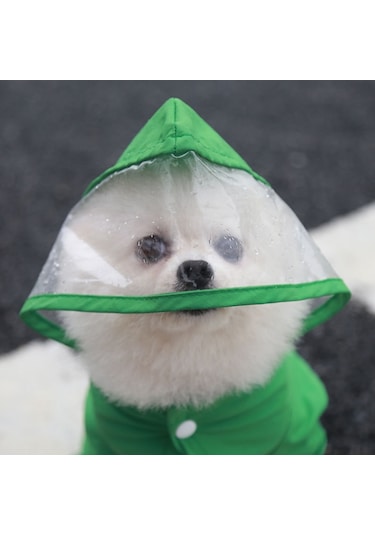 Her Şey Dahil Pet Dört Ayaklı Tek Parça Dış Mekan Su Geçirmez Yağmurluk, Boyut: Xl Kırmızı