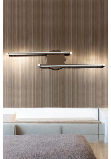 Sare Aplik Kahverengi Gün Işığı Ledli Banyo Mutfak Duvar Aplik Kahverengi