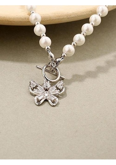 925 Ayar Gümüş Kolye Hediye Kadınlar Için Bildirimi Zincirleri Toka Tasarım Kelebek Kolye Aksesuarları Güzel Kuyumculuk Kolyeler Altın - Gümüş