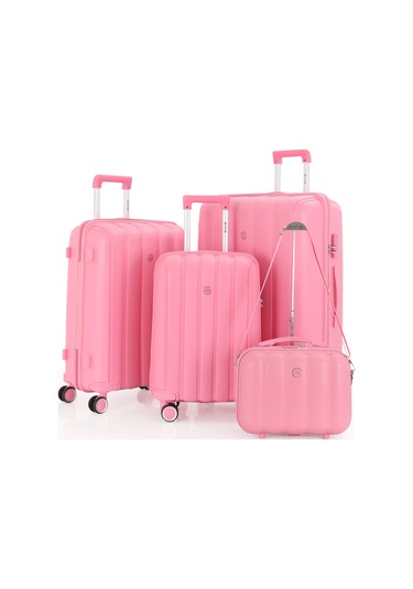 Mçs Polipropilen 4lü Valiz Seti V305 S21yy1000080-set 00020 Pembe