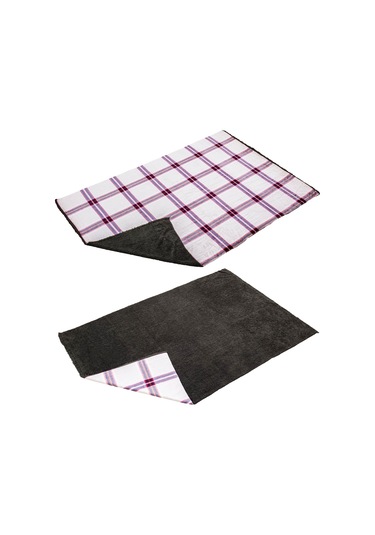 Peluş Polar Kamp Battaniyesi - Haki Ekose - Acil Durum Battaniye - Argeus Camp Çok Renkli