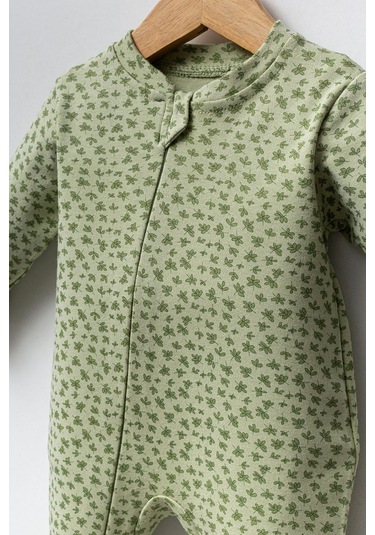 Bebitof Sevimli Sepetteki Ördek Desenli 10 Parça Kutulu Yenidoğan Hastane Çıkışı Zıbın Seti Yeşil