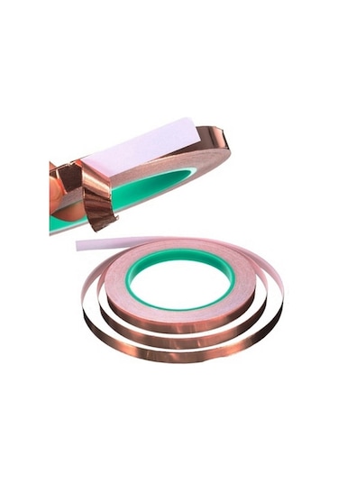 20 MM X 20 Mt Çift Taraflı İletken Bant Bakır Folyo Kapton Bandı