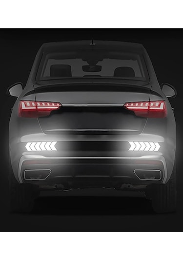 Ok İşareti Reflektörlü Oto Aksesuar Sticker Işıldak Yapıştırıcı